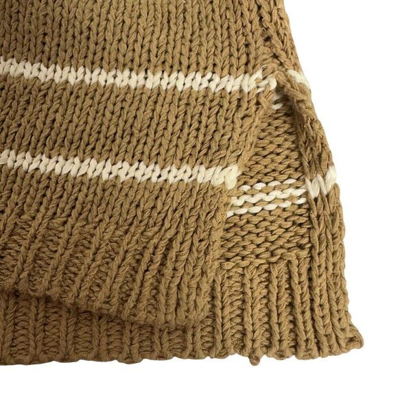 Vince Tan White Striped Pullover Sweater Size Small - Picture 5 of 8